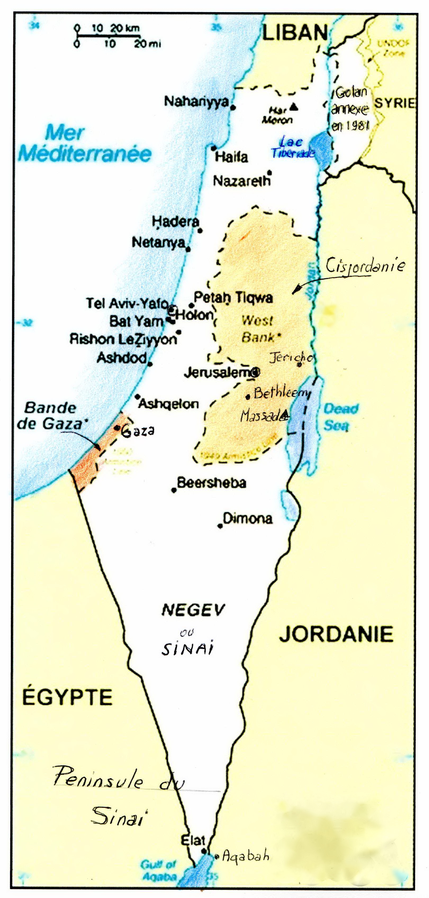 Carte Israel